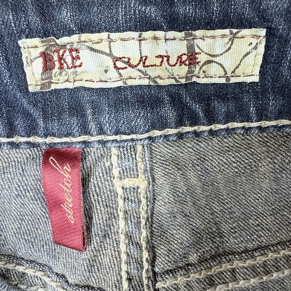 BKE Bootcut Jeans Womens 31x31.5 Blue Curvy Culture Western Stretch Whiskered - Picture 7 of 13